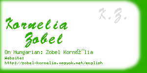 kornelia zobel business card